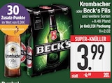 Krombacher oder Beck's Pils von  im aktuellen EDEKA Prospekt für 3,99 €