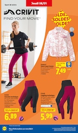 Offre Legging femme dans le catalogue Lidl du moment à la page 50