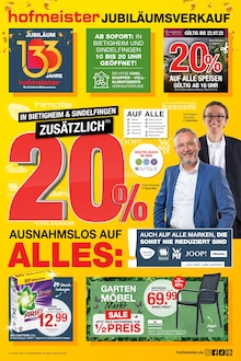 Aktueller hofmeister Prospekt (Heilbronn) hofmeister Prospekt "JUBILÄUMSVERKAUF" mit Seiten (Heilbronn)