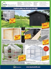 Aktueller RHG Baucentrum Prospekt mit Gewächshaus, "Frühlingsstart mit RHG", Seite 8