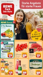 REWE Prospekt "Dein Markt" für Arnstadt, 28 Seiten, 03.03.2025 - 08.03.2025