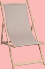CHILIENNE EN BOIS AGRAFEE ECRU - JARDIN PRIVE - Intermarché à Poitiers CHILIENNE EN BOIS AGRAFEE ECRU - JARDIN PRIVE en promo chez Intermarché Poitiers à 24,99 €