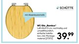 WC-Sitz Bambus im Angebot bei Hellweg in Essen WC-Sitz Bambus Angebote von SCHÜTTE bei Hellweg Essen für 39,99 €