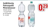 Petrusquelle Mineralwasser Still im Trinkgut Prospekt Petrusquelle Mineralwasser Still von Gut&Günstig im aktuellen Trinkgut Prospekt für 0,29 €
