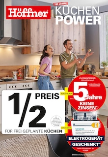 Aktueller Höffner Glinde Prospekt Höffner Prospekt Glinde "150 JAHRE KÜCHEN POWER" mit 24 Seiten