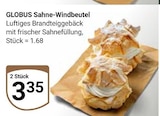 Sahne-Windbeutel im Angebot bei GLOBUS in Krefeld Sahne-Windbeutel Angebote von GLOBUS bei GLOBUS Krefeld für 1,68 €