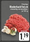 Aktuelles Frisches Rinderhackfleisch Angebot bei EDEKA in Paderborn ab 1,19 €