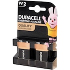 Piles Duracell Everyday Alkaline 9 volts - Duracell - Action à Drancy Piles Duracell Everyday Alkaline 9 volts - Duracell en promo chez Action Drancy à 3,33 €