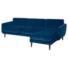 4er-Sofa mit Récamiere Djuparp dunkel grünblau/schwarz Djuparp dunkel grünblau Angebote von SMEDSTORP bei IKEA Hildesheim für 1.149,00 €