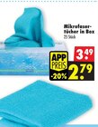 Mäc-Geiz Lehrte - Mikrofaser-tücher in Box Angebot im Prospekt Mikrofaser-tücher in Box bei Mäc-Geiz im Lehrte Prospekt für 2,79 €
