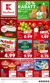 Aktueller Kaufland Prospekt mit Becks, "Hier bin ich richtig", Seite 1