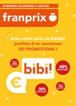 Catalogue Franprix à Rosny-sous-Bois, avec 25 pages Prospectus Franprix à Rosny-sous-Bois, "Avec votre carte de fidélité, profitez d'un maximum de promotions !", 25 pages, 03/06/2020 - 14/06/2020