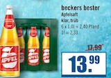 Apfelsaft klar Angebote von beckers bester bei Zisch Emden für 13,99 €