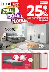 Aktueller Express Möbel & Einrichtung Prospekt in Atzelgift und Umgebung, "25% MIT GUTSCHEINEN SPAREN" mit 8 Seiten, 11.05.2026 - 23.05.2026