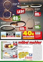 Aktueller Möbel Mahler Siebenlehn Prospekt mit LED-Lampe, "DAS SPARJAHR", Seite 16