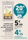 Promo Comté AOP au lait cru affiné 14 mois minimum à 4,55 € dans le catalogue Super U à Dozulé