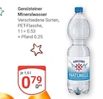 Mineralwasser Angebote von Gerolsteiner bei GLOBUS Salzgitter für 0,79 €
