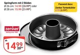 Springform mit 2 Böden Ø 26 cm Angebote von Zenker bei GLOBUS Bruchsal für 4,99 €