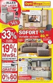 Aktueller Opti-Megastore Prospekt mit Fernsehsessel, "FAST ALLES AUF LAGER", Seite 1