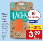 Lachs im Angebot bei Netto Marken-Discount in Nürnberg Lachs Angebote von Meine Lieblinge bei Netto Marken-Discount Nürnberg für 3,29 €