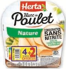 Blanc de poulet nature conservation sans nitrite - HERTA en promo chez Super U Blanc de poulet nature conservation sans nitrite - HERTA dans le catalogue Super U