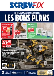 Prospectus Bricolage Screwfix en cours à Soisy-sous-Montmorency et alentours, "LES BONS PLANS", 12 pages, 25/08/2026 - 28/09/2026 Catalogue Bricolage Screwfix en cours à Soisy-sous-Montmorency et alentours, "LES BONS PLANS", 12 pages, 25/08/2026 - 28/09/2026
