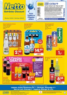 Coca Cola im aktuellen Netto Marken-Discount Prospekt (Augsburg) Coca Cola im Netto Marken-Discount Prospekt "DER ORT, AN DEM DU IMMER AUSGEZEICHNETE PREISE FINDEST." mit 2 Seiten (Augsburg)