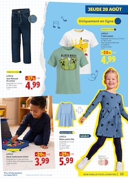 Prix et réduction Vêtements Enfant dans le prospectus Lidl en cours Offre Vêtements Enfant dans le catalogue Lidl du moment à la page 23