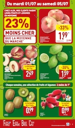 Prix et réduction Radis dans le prospectus Aldi en cours Offre Radis dans le catalogue Aldi du moment à la page 3