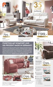 Sofa im Multipolster Prospekt "35 JAHRE MULTIPOLSTER • DAS JUBILÄUM • FEIERN SIE MIT UNS!" mit 28 Seiten (Remscheid)