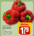Rote Paprika im Angebot bei REWE in Braunschweig Rote Paprika Angebote bei REWE Braunschweig für 1,79 €