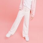 Pantalon large 5 poches coton Creeks creme fille dans le catalogue La Halle