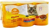 Repas complets pour chats en boîtes - CARREFOUR COMPANINO VITALIVE dans le catalogue Carrefour