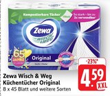 Wisch & Weg Küchentücher Original Angebote von Zewa bei E center Darmstadt für 4,59 €