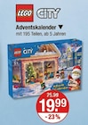 Adventskalender von LEGO CITY im aktuellen V-Markt Prospekt für 19,99 €