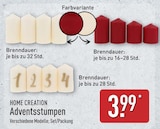 Adventsstumpen von HOME CREATION im aktuellen ALDI Nord Prospekt für 3,99 €