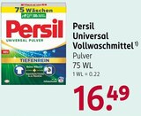 Universal Vollwaschmittel Angebote von Persil bei Rossmann Ludwigsburg für 16,49 €