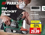 Bandschleifer von PARKSIDE für 29,99 € bei Lidl im Angebot Bandschleifer von PARKSIDE im aktuellen Lidl Prospekt