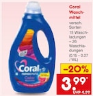 Waschmittel im Netto Marken-Discount Prospekt Waschmittel von Coral im aktuellen Netto Marken-Discount Prospekt für 3,99 €