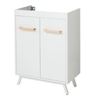 Meuble sous-vasque à poser blanc L.60 CM "LADOGA" à Brico Dépôt dans Marolles-les-Braults Meuble sous-vasque à poser blanc L.60 CM "LADOGA" à Brico Dépôt dans Marolles-les-Braults