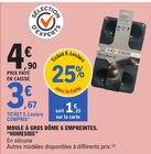 Moule à gros dôme 6 empreintes - HOMESIDE en promo chez E.Leclerc Bourges à 3,67 €