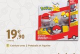 Ceinture avec 2 Pokeballs et figurine - Intermarché Super Ceinture avec 2 Pokeballs et figurine à 19,90 € dans le catalogue Intermarché Super