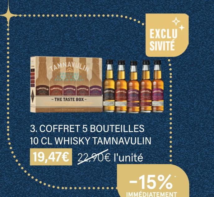 Coffret beauté 3 Produits WHISKY : le coffret à Prix Carrefour