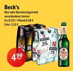 Bier oder Biermischgetränk Angebote von Beck's bei Trink und Spare Castrop-Rauxel für 4,99 €