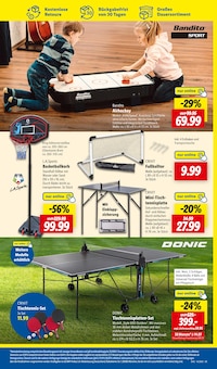 Tischtennisplatte Angebot im aktuellen Lidl Prospekt auf Seite 49