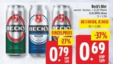 Bier im Angebot bei WEZ in Löhne Bier Angebote von Beck's bei WEZ Löhne für 0,69 €