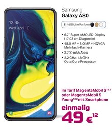 Smartphone Galaxy A80 bei Telekom Partner Tönisvorst in Nettetal Smartphone Galaxy A80 im Angebot bei Telekom Partner Tönisvorst Nettetal für 49,00 €