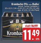 Pils Angebote von Krombacher bei EDEKA Frechen für 11,49 €