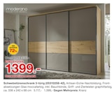 Aktuelle Kleiderschrank Angebote bei Möbelzentrum Pforzheim in Stuttgart Aktuelles Schwebetürenschrank 3-türig Angebot bei Möbelzentrum Pforzheim in Stuttgart ab 1.399,00 €