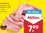 Bratwürste im Angebot bei Netto Marken-Discount in Kamp-Lintfort Bratwürste Angebote bei Netto Marken-Discount Kamp-Lintfort für 7,99 €